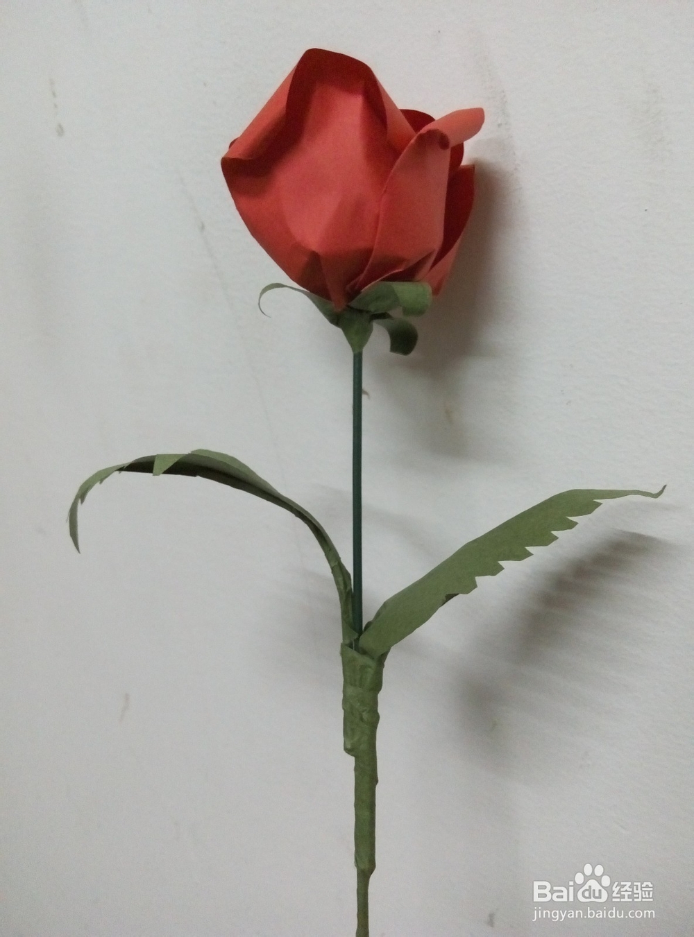 纸质仿真玫瑰制作方法