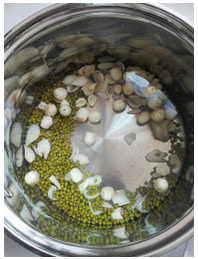 来做绿豆百合莲子汤的做法