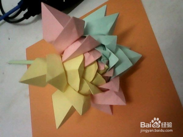 纸花折法,折纸花,钱花