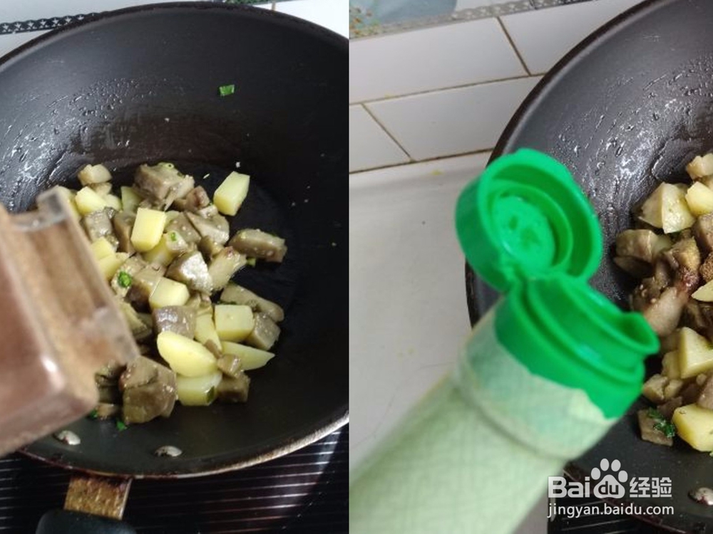 烩茄子土豆（省油版）