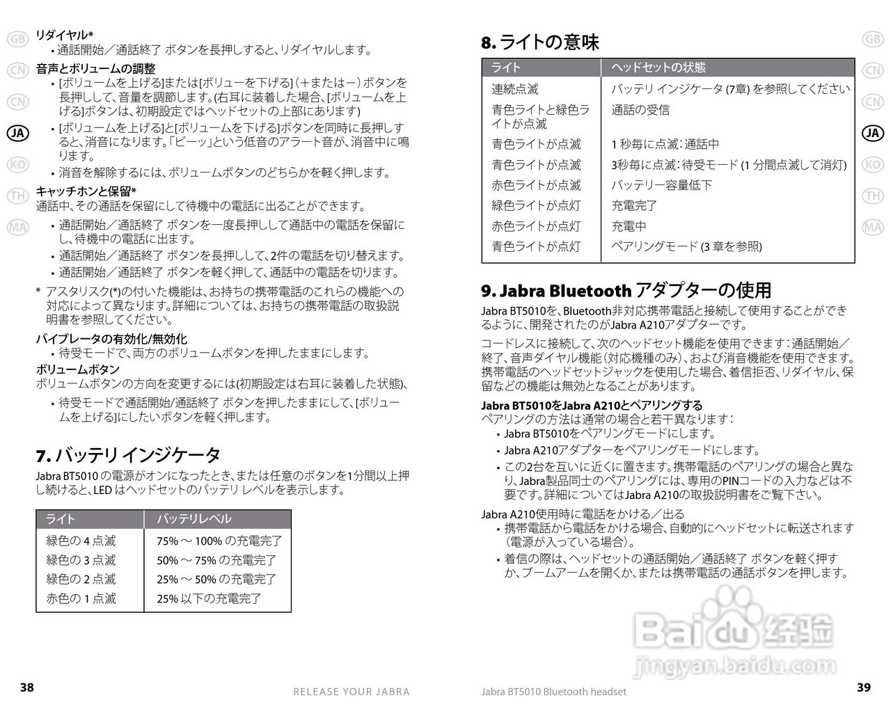 Jabra BT5010蓝牙耳机使用手冊:[3]