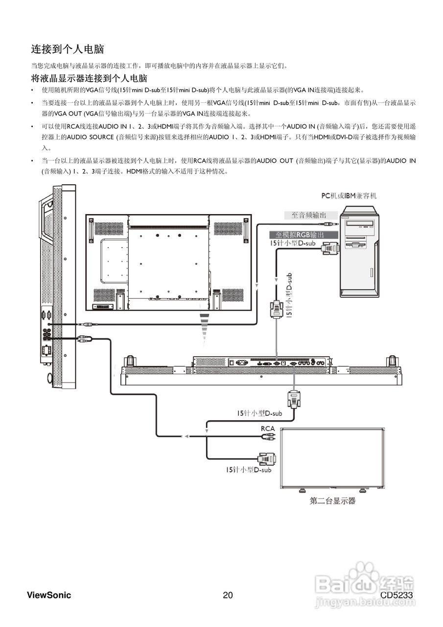 ViewSonic优派CD5233显示器说明书:[3]