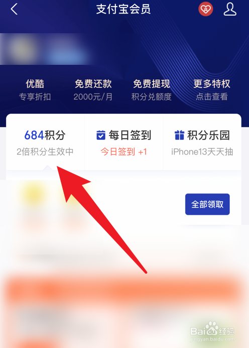怎么查看支付宝积分