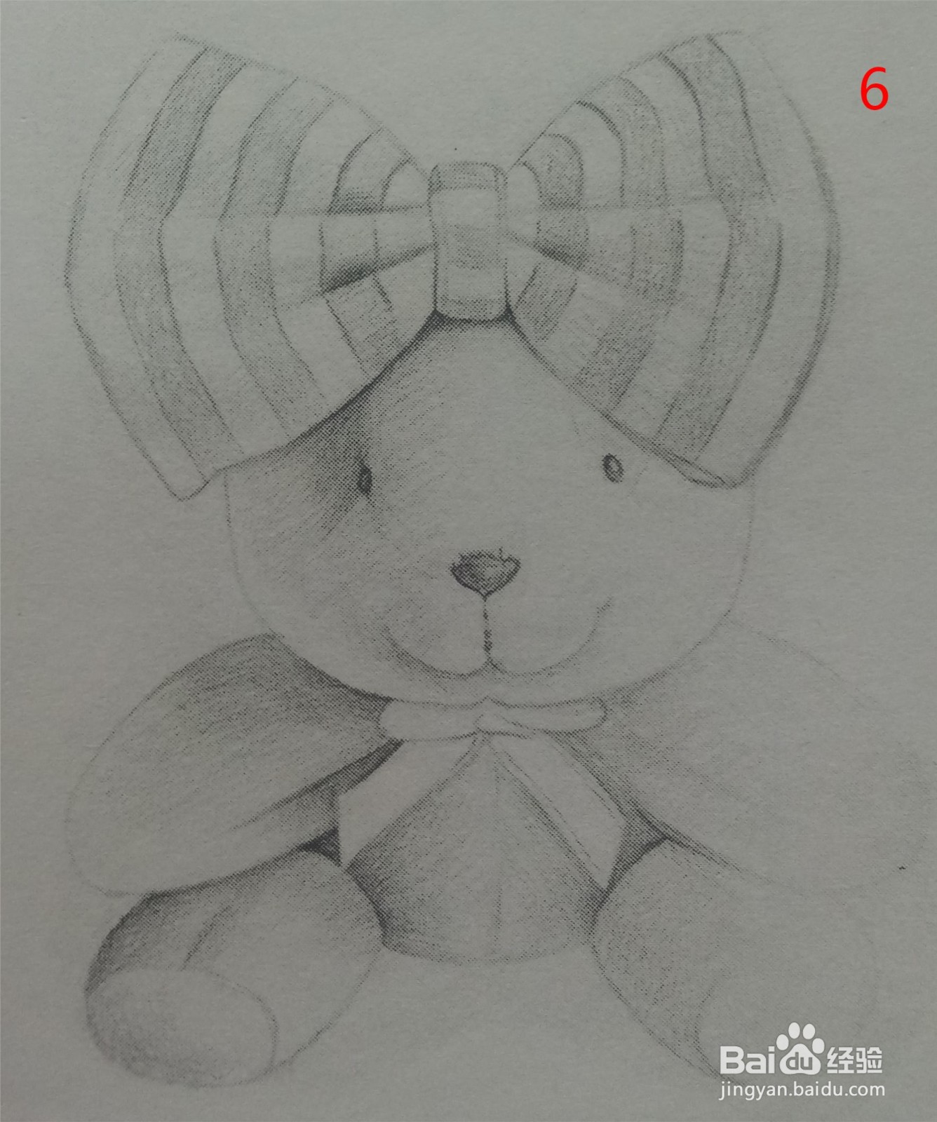 素描画——毛绒熊的画法