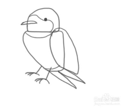 如何简单地绘制燕子