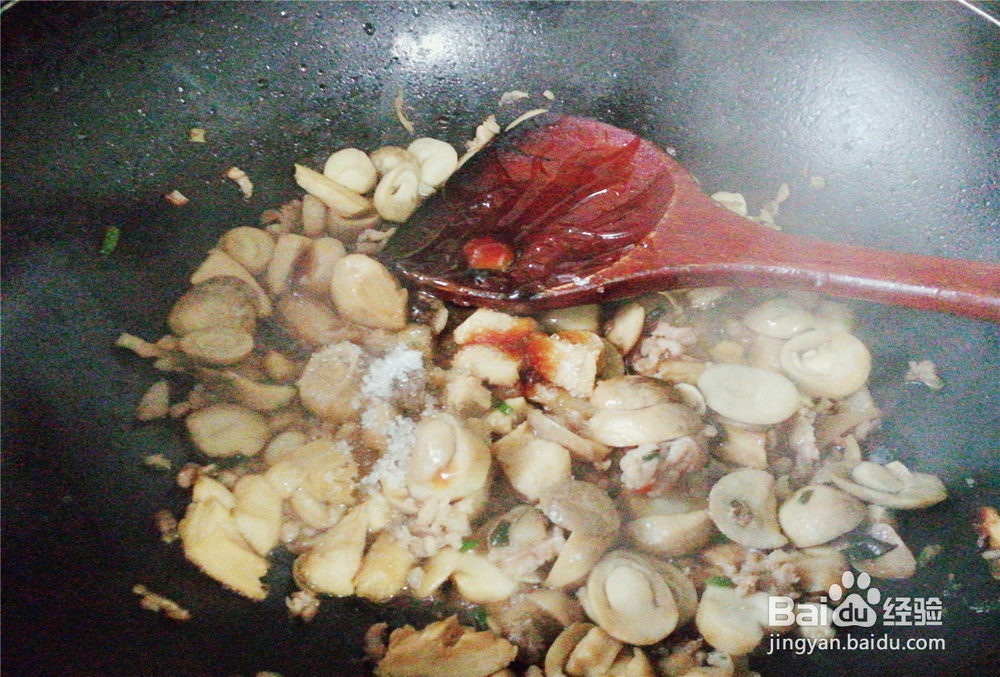 妈妈教我做的尖椒草菇鸡肉