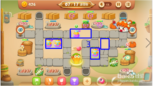 保卫萝卜3-集市地图-第46关怎么过?