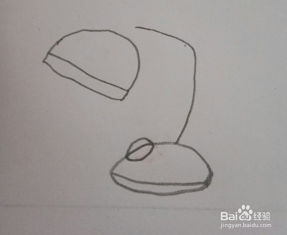 简笔画台灯画法九
