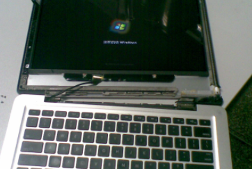 苹果电脑屏幕出现条纹