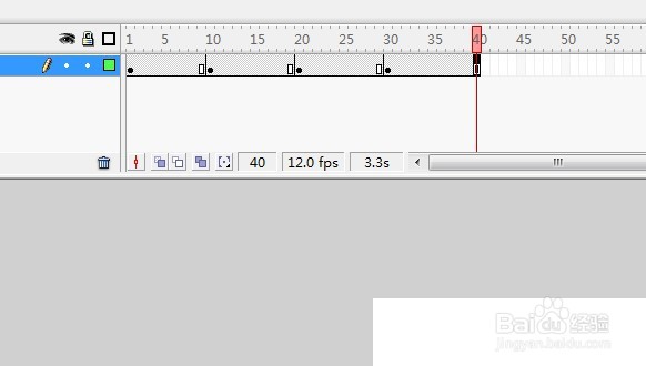 flash制作每隔10帧出现一个字逐帧动画