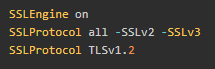 apache禁用sslv3协议