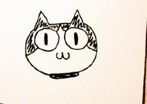 猫咪图案的橡皮章