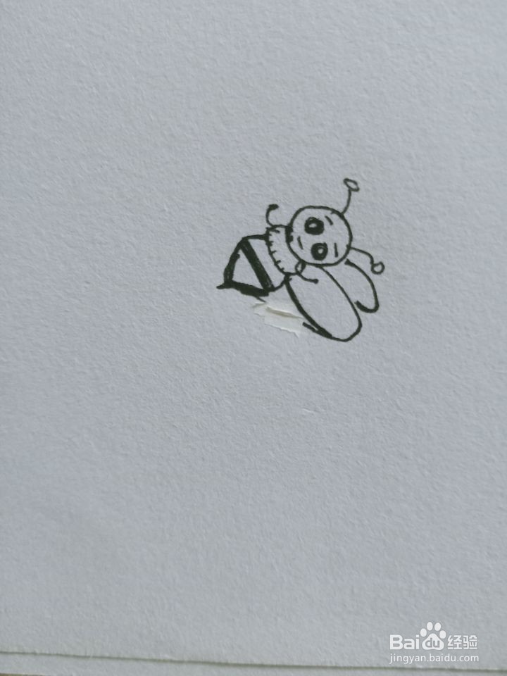 怎么画简笔画蜜蜂？