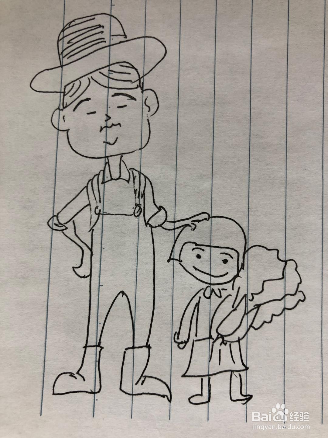 小学生农家乐简笔画