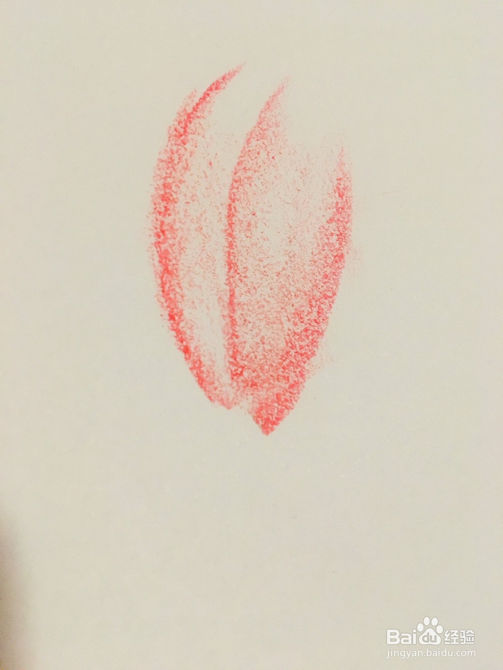 怎样用油画棒画荷花？