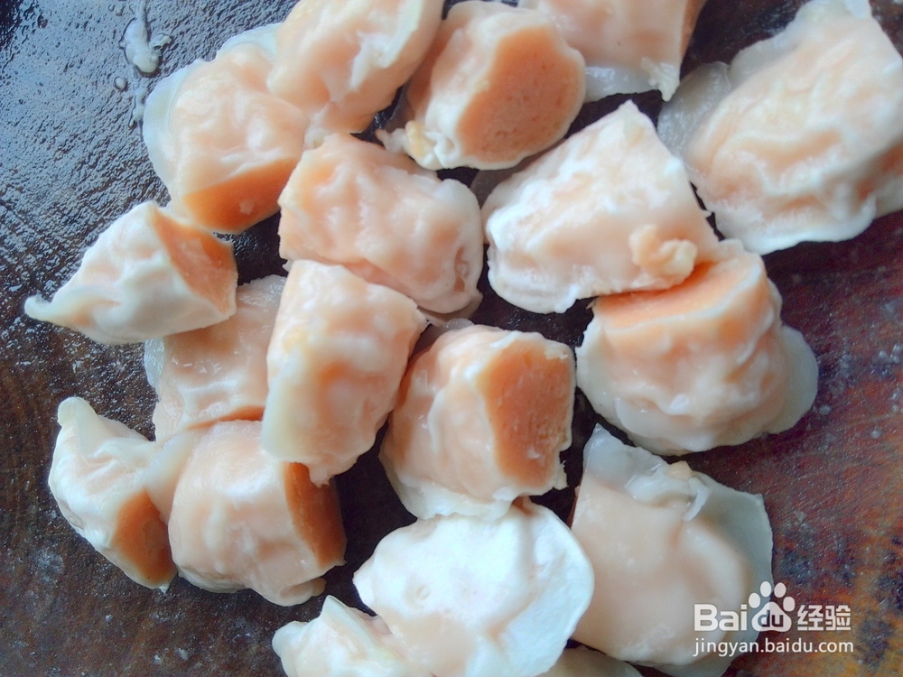 青瓜炒猪肉虾饺