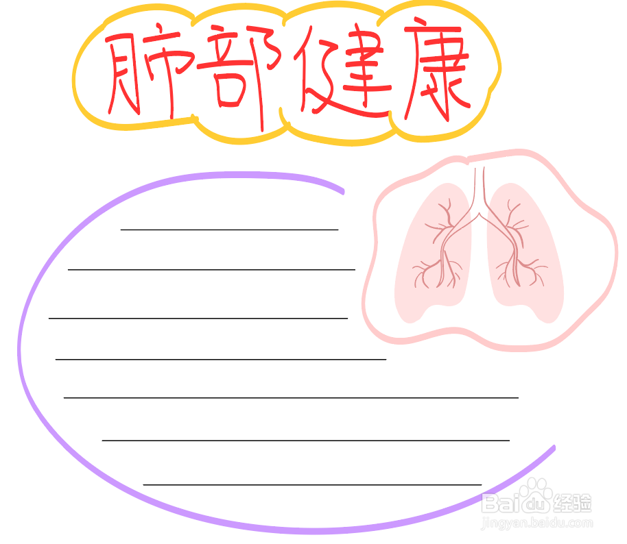 关于肺炎的手抄报