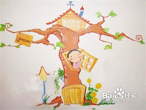 怎样亲手墙绘自己的爱心小窝