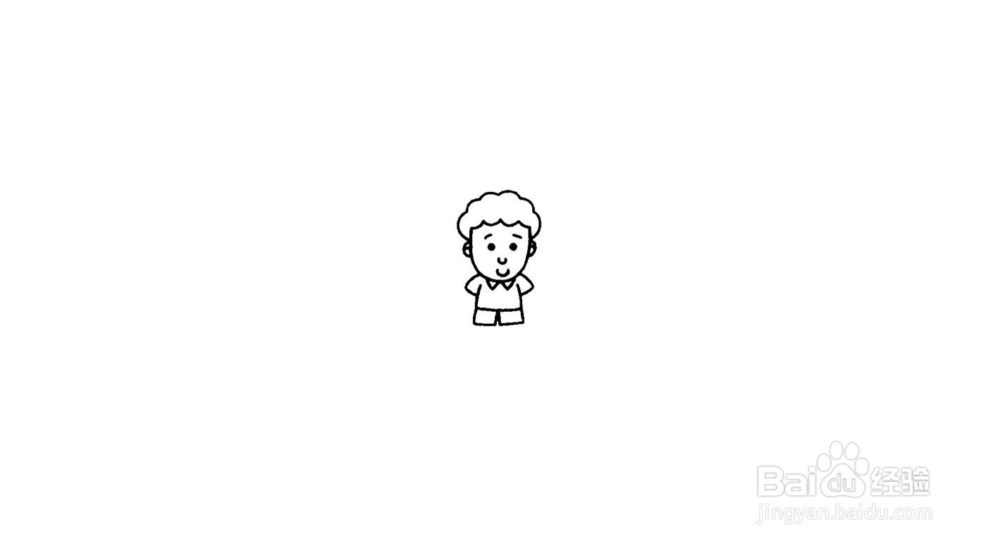 小哥哥简笔画画法教程