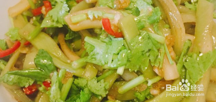 凉拌贡菜的制作方法