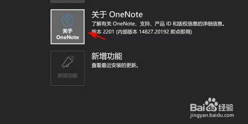 OneNote如何查看版本号