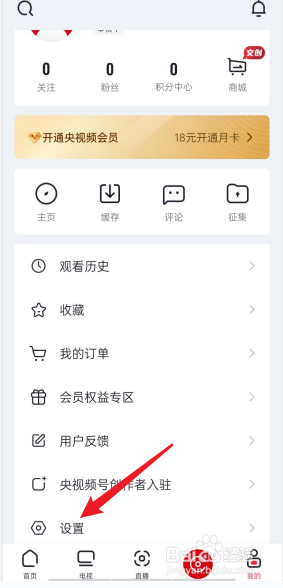 央视频APP清除系统缓存功能在哪看