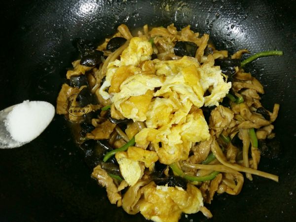 肉丝木耳炒黄花