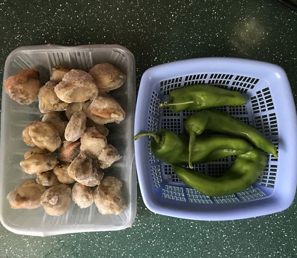 青椒爆炒扇贝肉