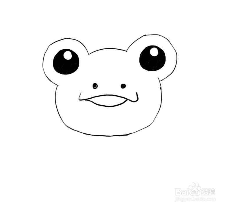 如何画一个可爱的小青蛙