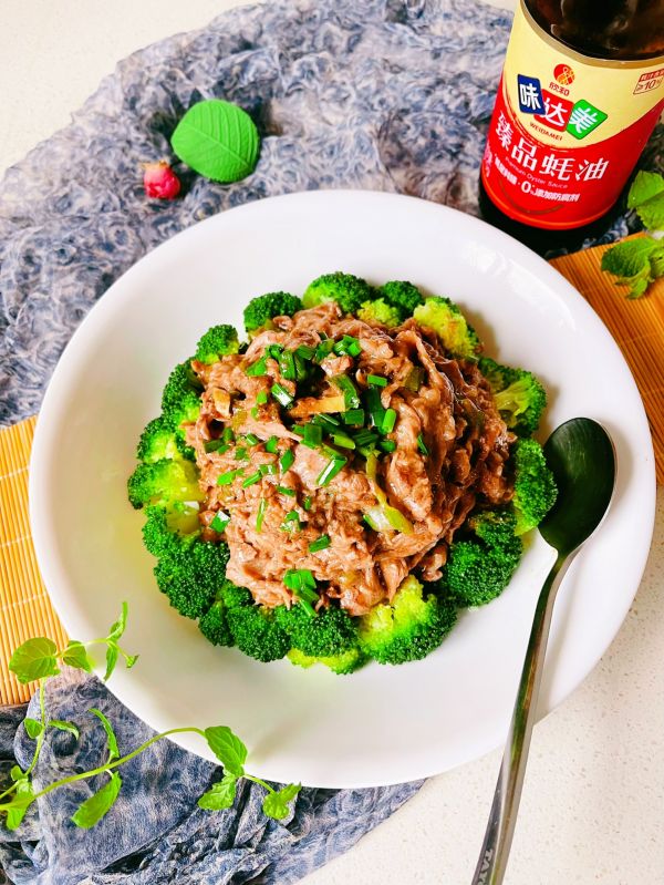 西兰花蚝油牛肉卷