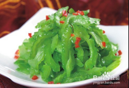 葱油苦瓜 做法