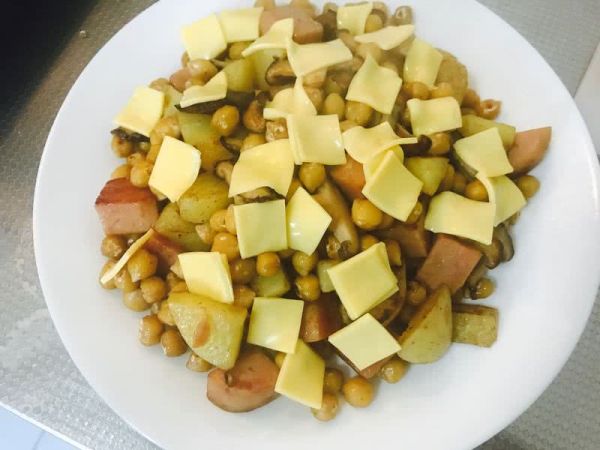 芝士鹰嘴豆热沙拉