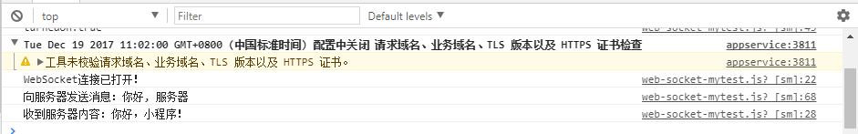 微信小程序websocket的java例子demo