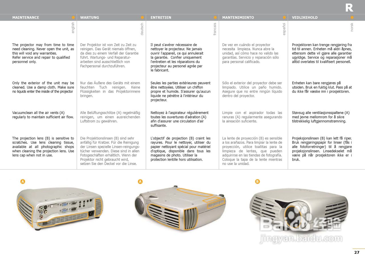 projectiondesign F1 SXGA XGA投影机说明书:[3]