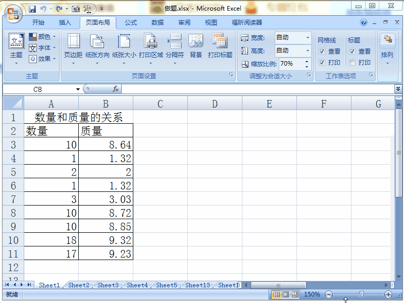 Excel 2007如何调整列宽和行高