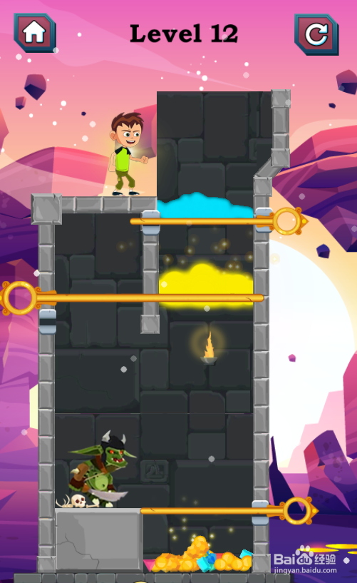 怎样帮助Ben10让其获得宝藏（Level 12）