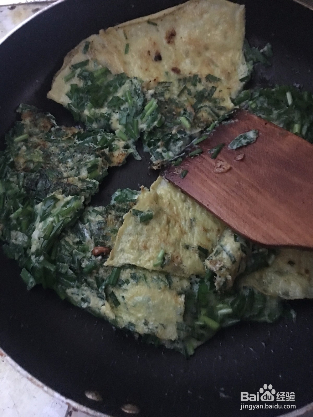 韭菜蛋饼的做法