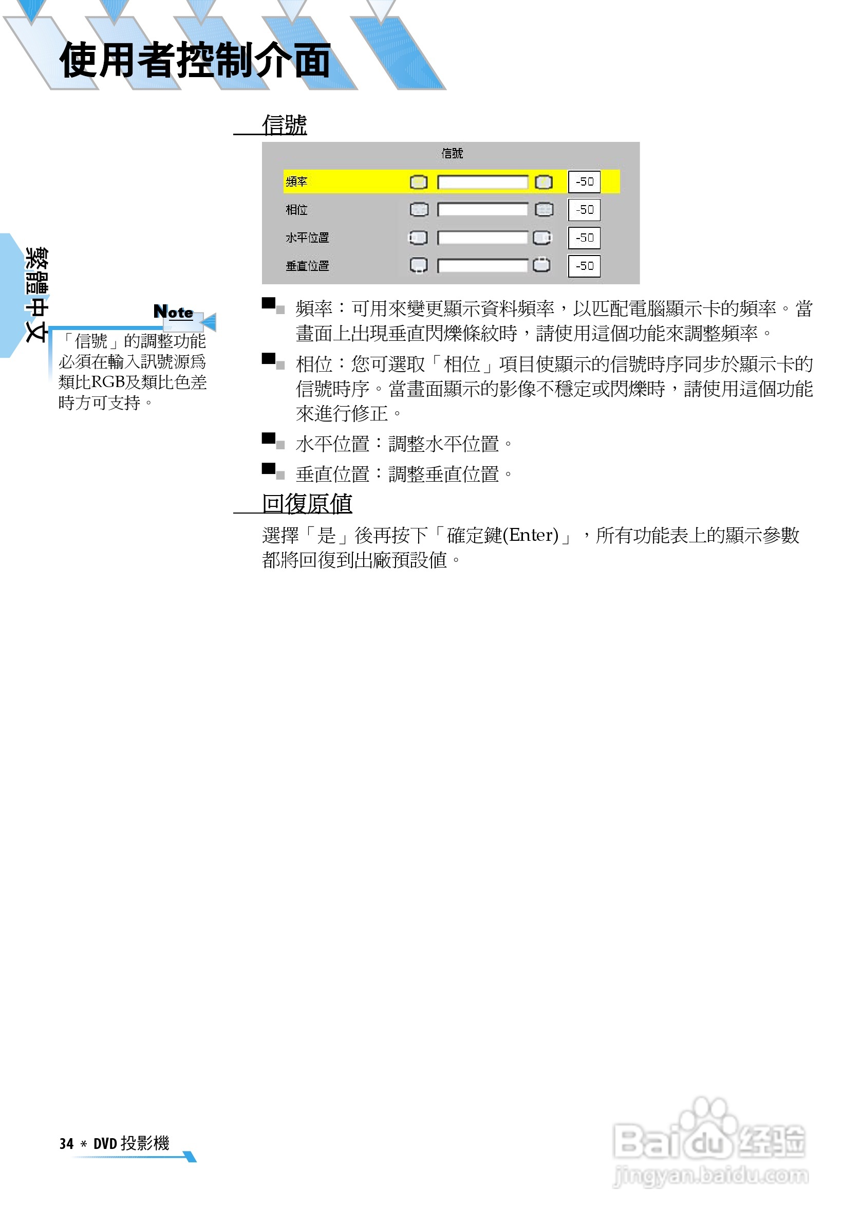 奥图码 U2投影机说明书:[4]