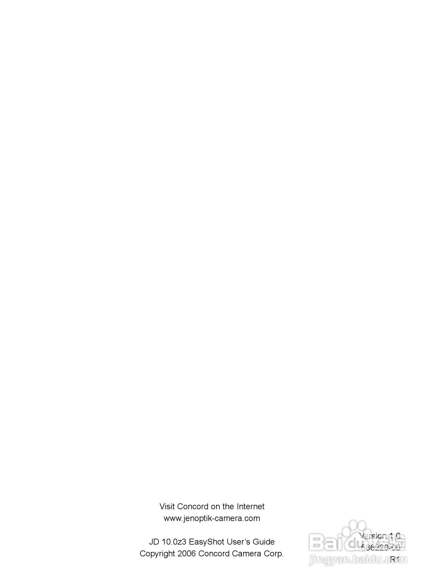 JENOPTIK JD 10.0z3 EasyShot数码相机说明书:[6]
