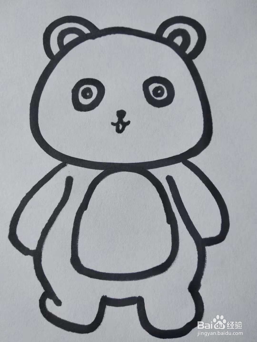 小熊的简笔画怎么画