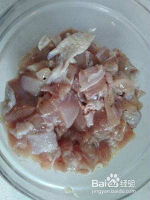 美味的小炒鸡腿肉