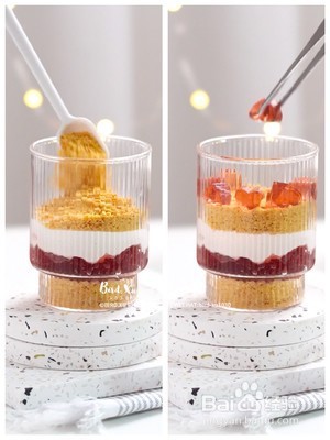 蔓越莓果冻奶油酸奶杯的做法