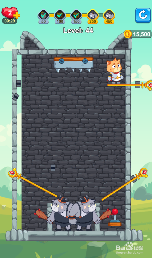 The Rise of Cat Hero的Level 44怎样通关
