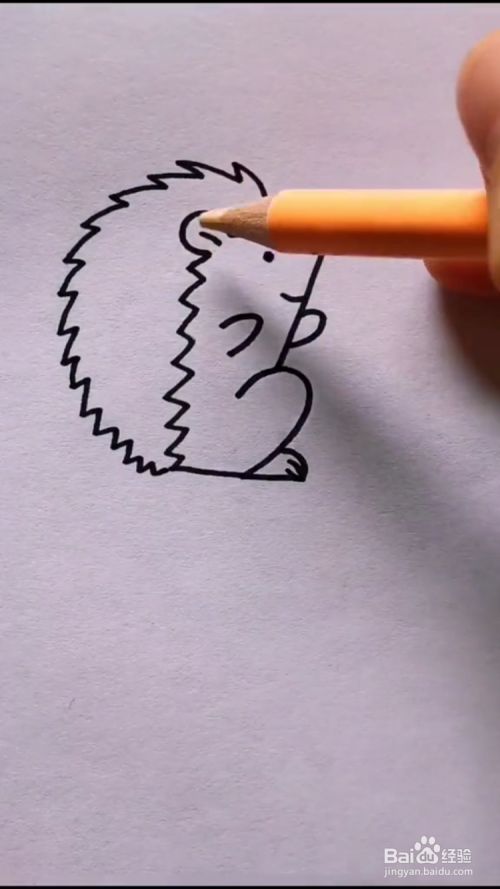 如何画刺猬?