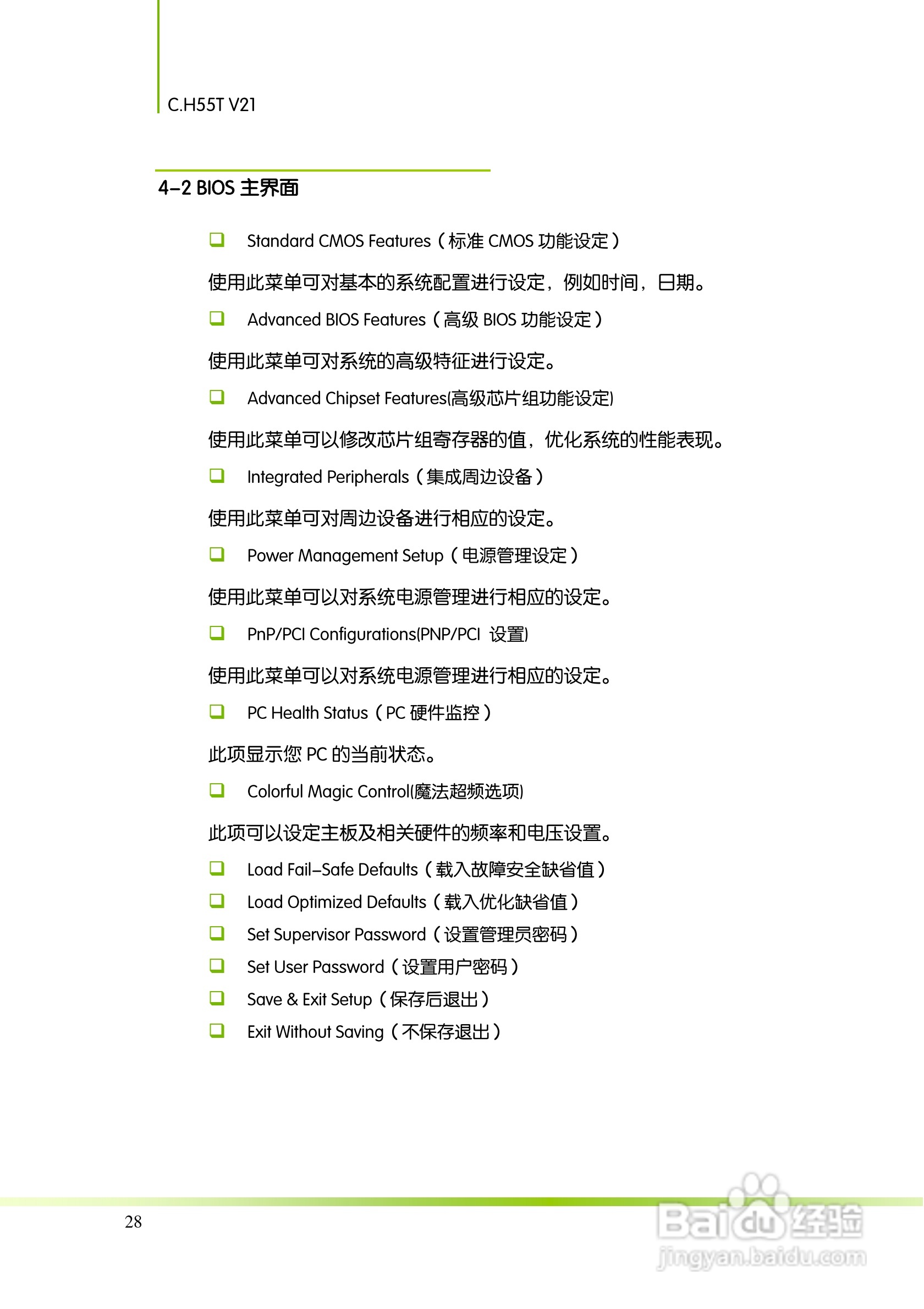 七彩虹C.H55T V21主板说明书:[4]