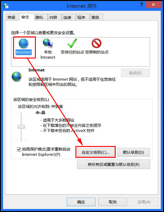 455R4J系列如何禁用显示混合内容?(Win8.1)