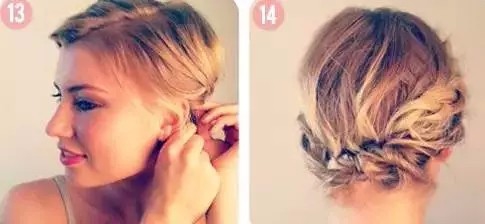 怎么样可以把短发编起来好看呢