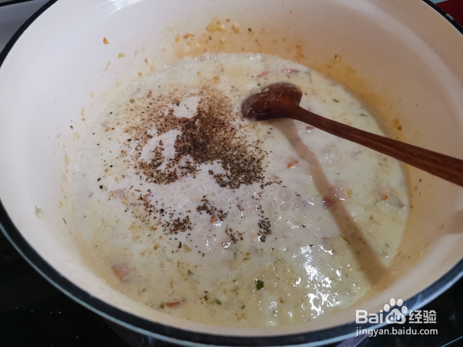 毫无压力做白葡萄酒奶油青口贝