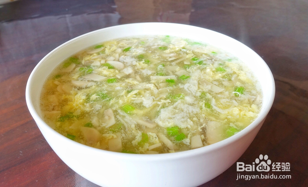 新手简单做蘑菇蛋花羹