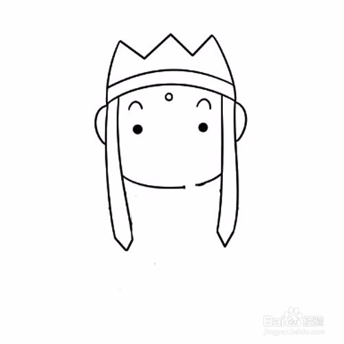 简笔画-如何画西游记Q版唐僧的简笔画